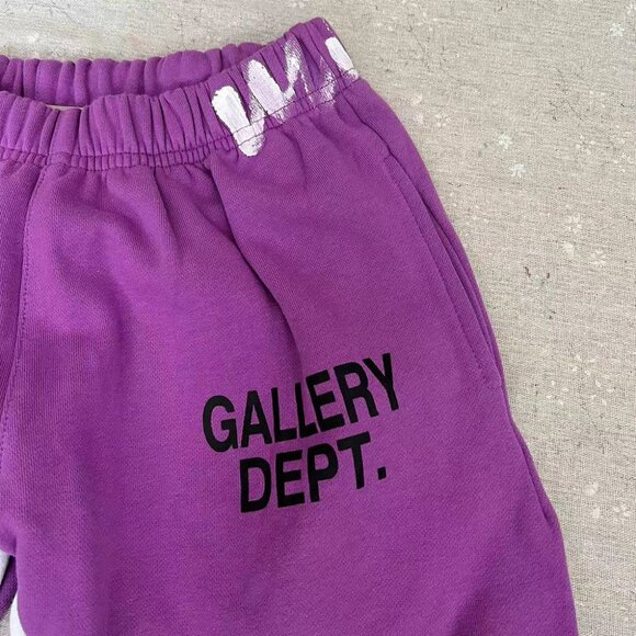Gallery Dept Purple Unisex Flared Track Pants - Picture 2 of 7